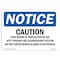 Signmission Safety Sign, OSHA Notice, 10" Height, Caution This Room Is Protected Sign, Portrait OS-NS-D-710-V-10521 - alternate 1